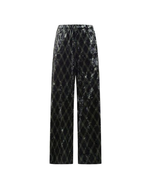 Pierre Louis Mascia Black Wide Trousers