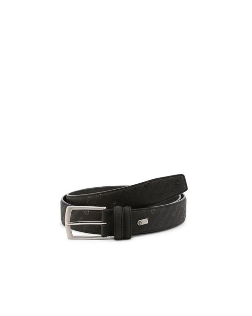 Sergio Tacchini Geprägter ledergürtel modell st123 in Black für Herren