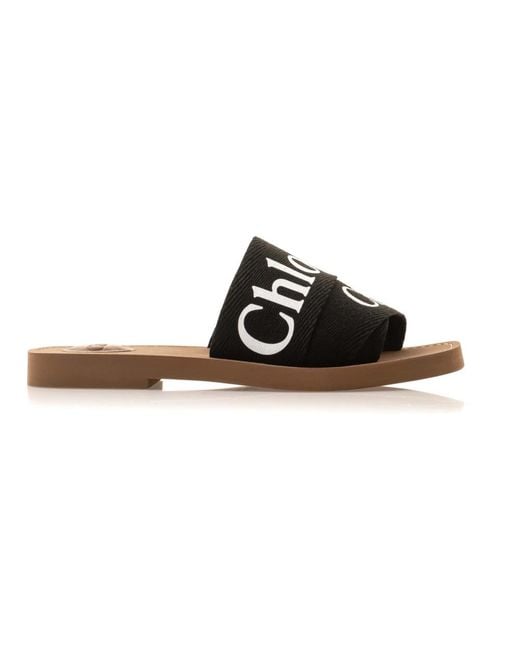 Chloé Black Sliders