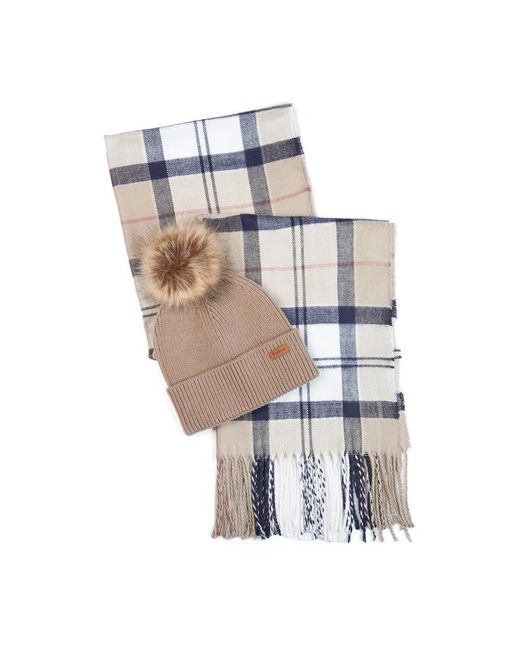 Barbour White Winter Scarves