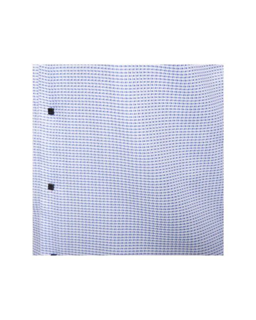 Karl Lagerfeld Blau & weiß gemustertes modernes hemd in Blue für Herren