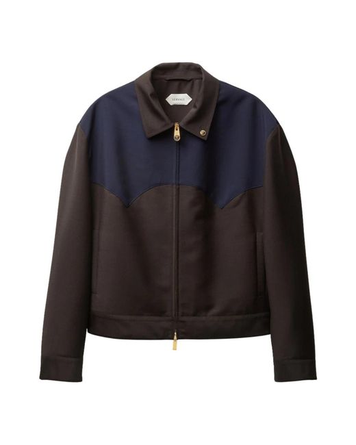Light Jackets Versace de hombre de color Black