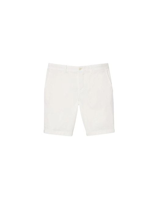 Lacoste White Shorts for men