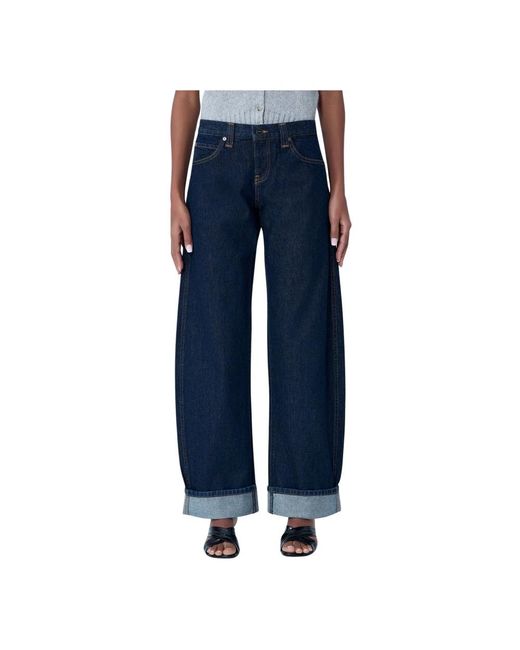 Khaite Blue Loose-Fit Jeans