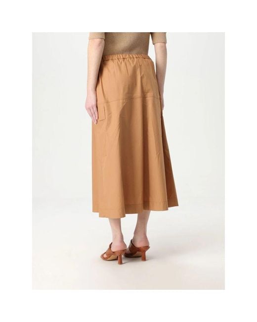 Twinset Brown Midi Skirts