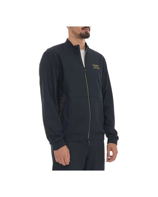 EA7 Full Zip Sweatshirt in het Blue voor heren