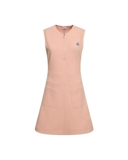 Moncler Pink Short Dresses