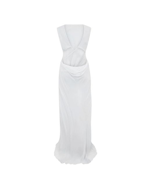 Alberta Ferretti White Gowns