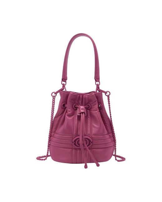 La Carrie Purple Bucket Bags
