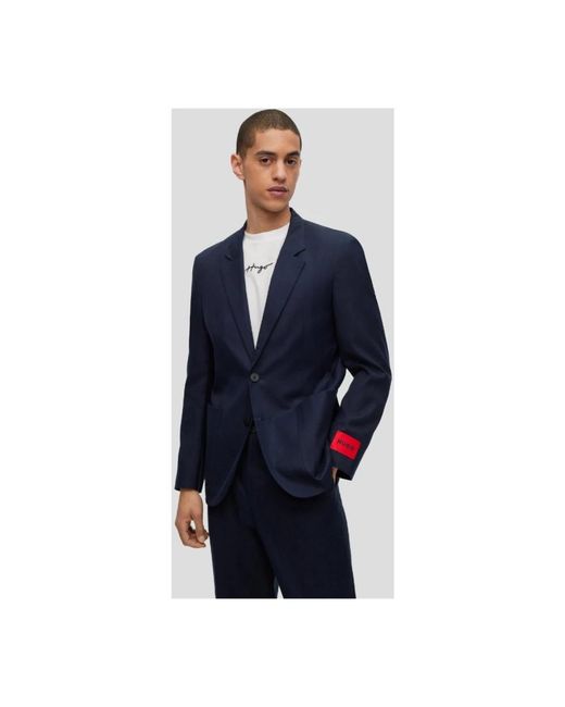 Single Breasted Suits HUGO de hombre de color Blue