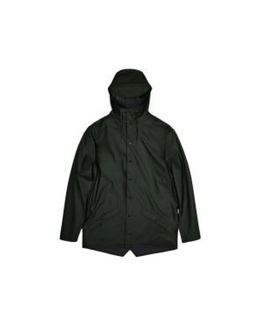 Rains Classic Jacket in het Black voor heren
