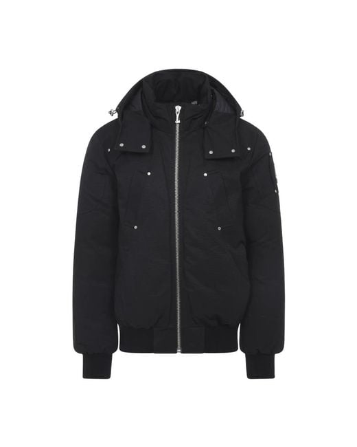 Moose Knuckles Black Down Jackets for men