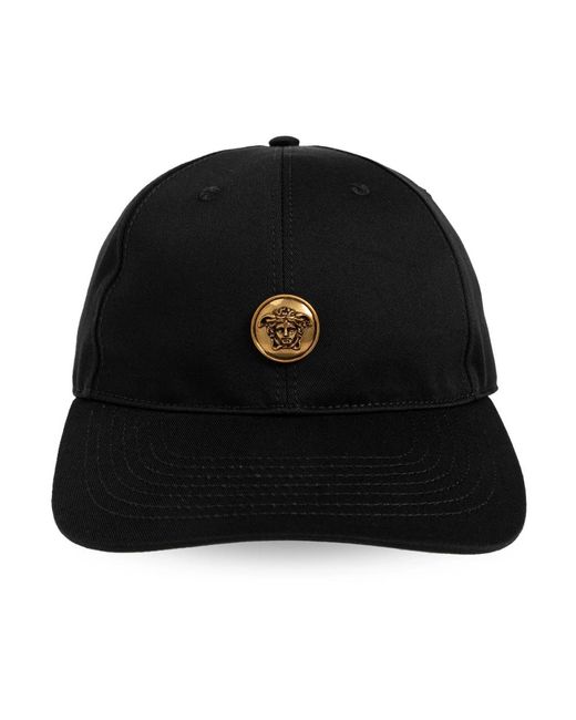 Versace Black Baumwoll-Baseballkappe