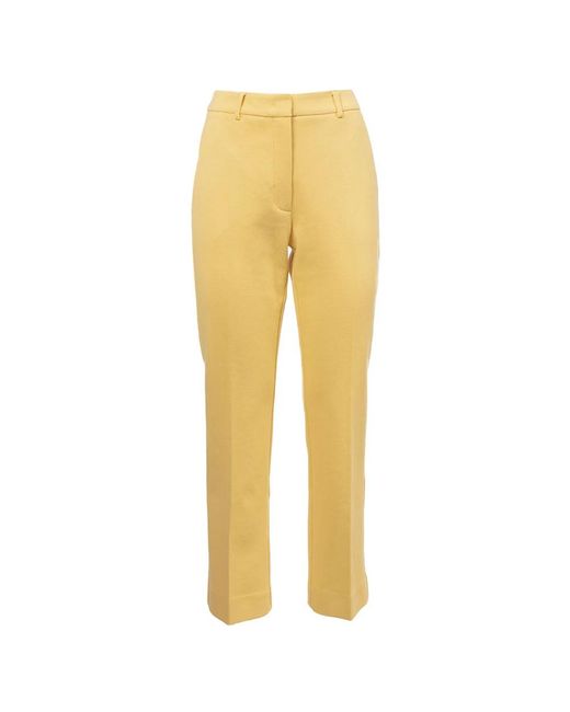 Weekend by Maxmara Yellow Slim-Fit Trousers