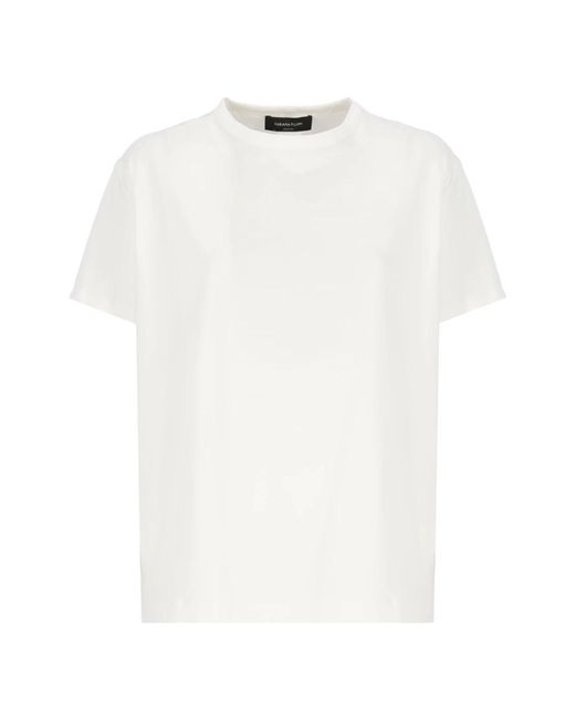Tops > t-shirts Fabiana Filippi en coloris White