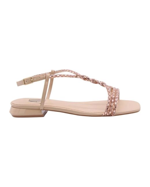 Albano Pink Flat Sandals