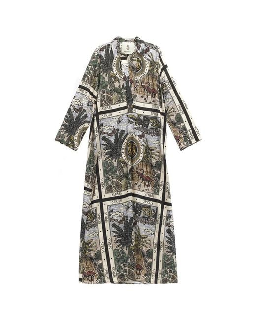 5 PROGRESS Gray Midi Dresses