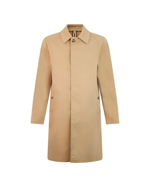 Burberry Natural Single-Breasted Coats for men