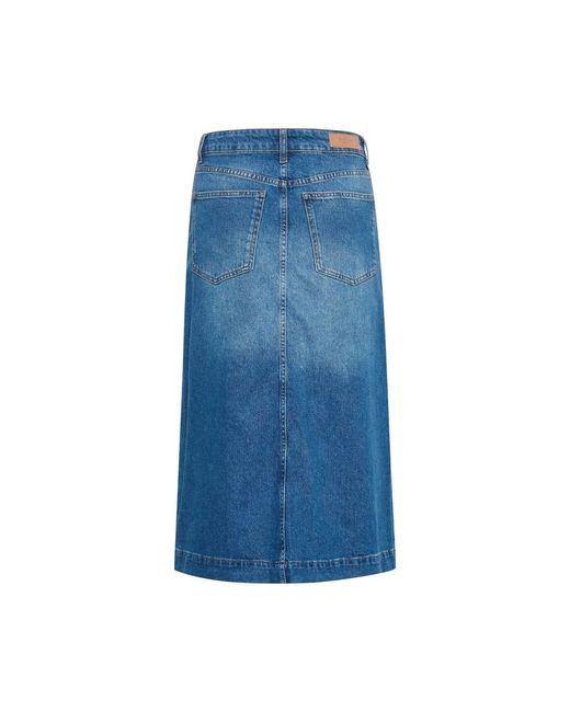 Denim Skirts Part Two de color Blue