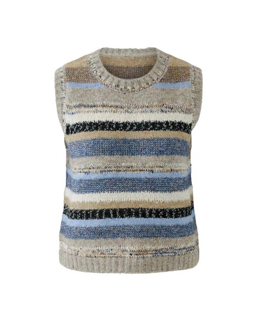 Ouí Gray Rundhals-Strickpullover