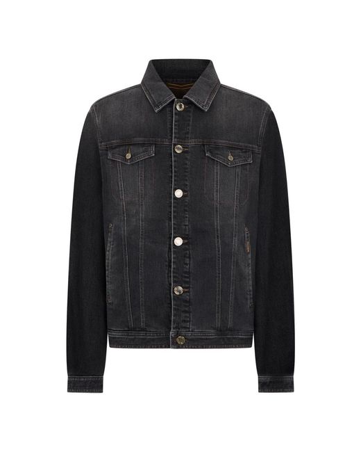 Moorer Jassen ,Zwart ,Denim Denim Jacket in het Black voor heren