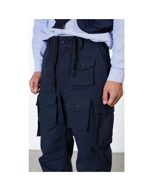 Engineered Garments Blue Wide Trousers for men
