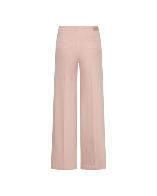Seductive Pink Wide Trousers