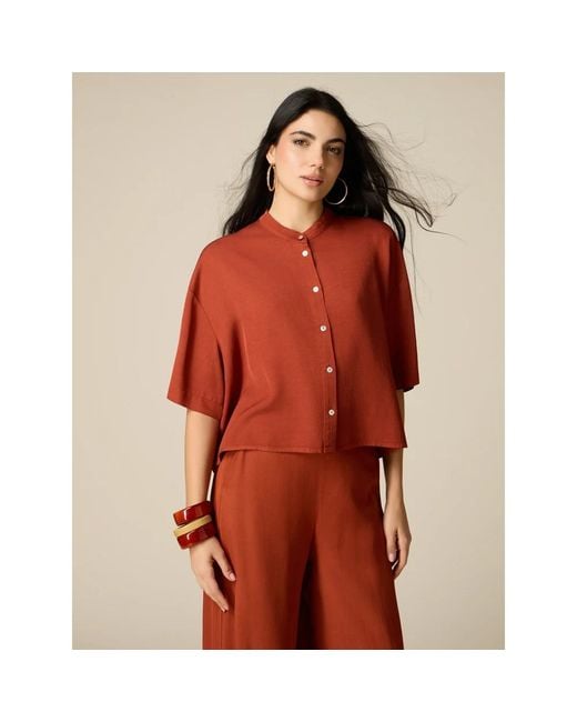 Blouses Oltre de color Red