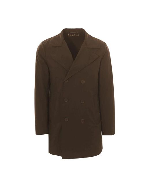 Double-Breasted Coats People Of Shibuya pour homme en coloris Brown