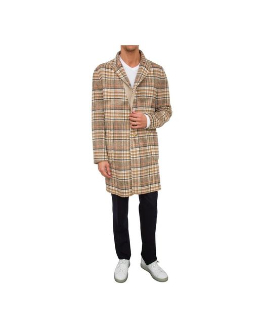 Etro Natural Single-Breasted Coats for men