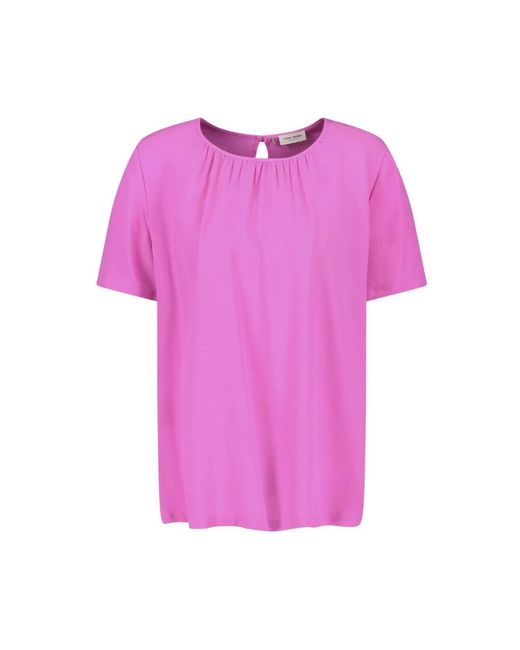 Gerry Weber Purple Bluse Mit Rüschendetails