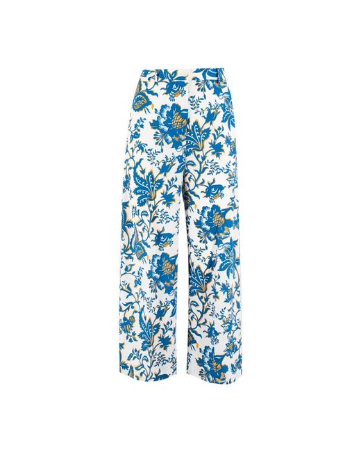 Etro Blue Wide Trousers