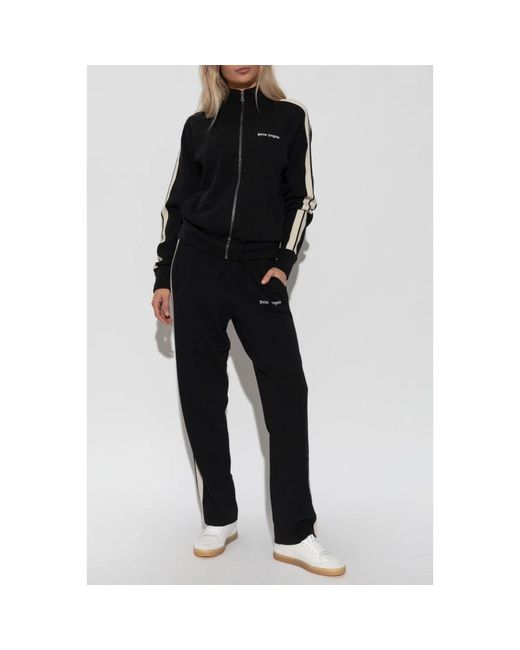 Palm Angels Black Hose Mit Ziernähten An Den Beinen