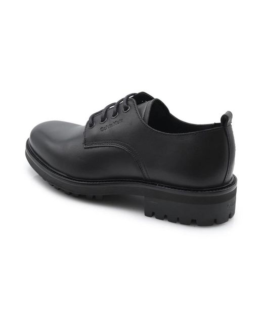 Calvin Klein Black Laced Shoes for men