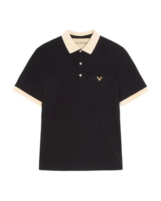 Valentino Black Polo Shirts for men