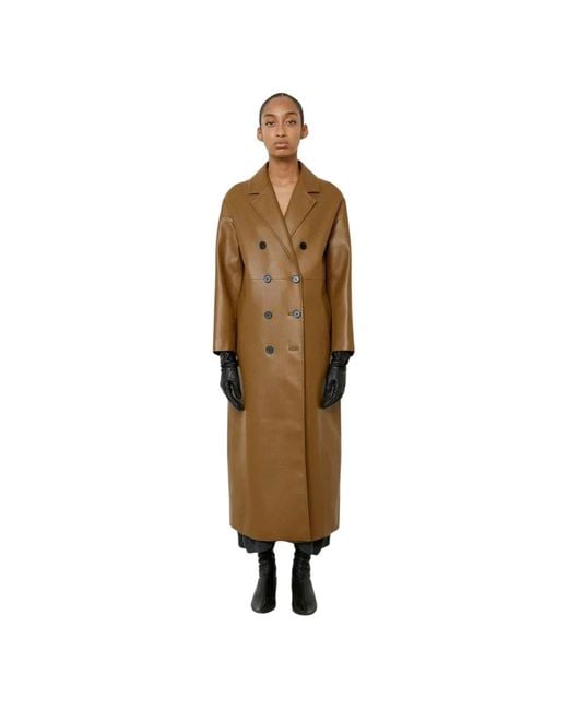 MEIMEIJ Metallic Double-Breasted Coats