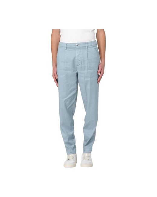 Slim-Fit Trousers di Re-hash in Blue da Uomo