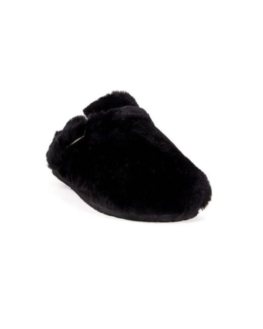 Summum Black Slippers