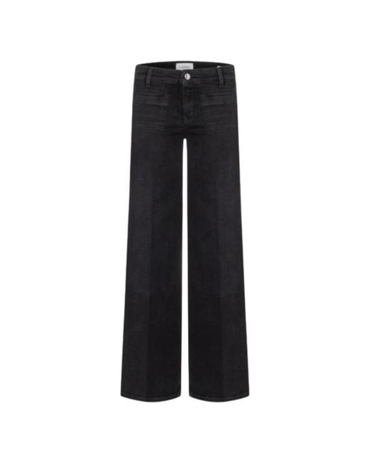 Cambio Black Wide Jeans