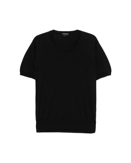 Tom Ford Black Round-Neck Knitwear for men