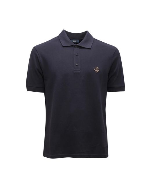 Herno Tops ,Blauw ,Jpl 00135U Piquet Shirt E in het Blue voor heren