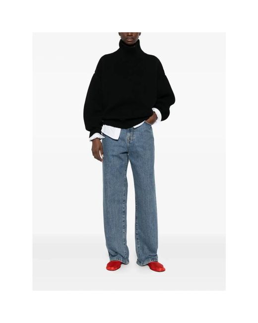 Rohe Sculptural Compact Turtleneck in het Black