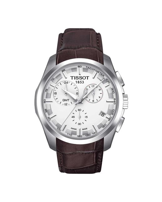 T0354391603100 - orologio cronografo couturier gmt di Tissot in Metallic da Uomo