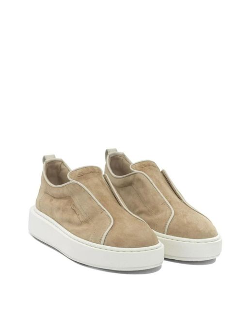 Santoni Natural Sneakers