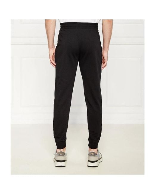 HUGO Broeken ,Zwart ,Katoen Logo Joggingbroek in het Black voor heren