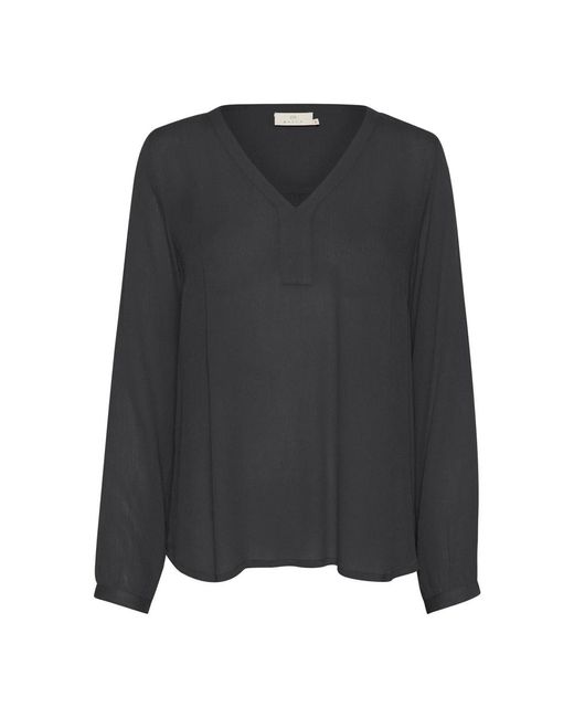 Blouses Kaffe de color Black
