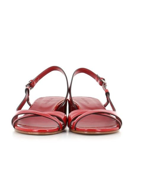 Roberto Del Carlo Red High Heel Sandals