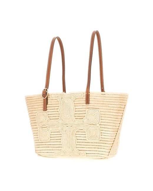 Tory Burch Natural Shopping Bags