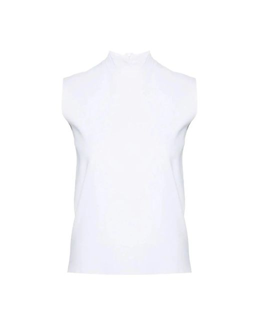 Sleeveless Tops di Plan C in White
