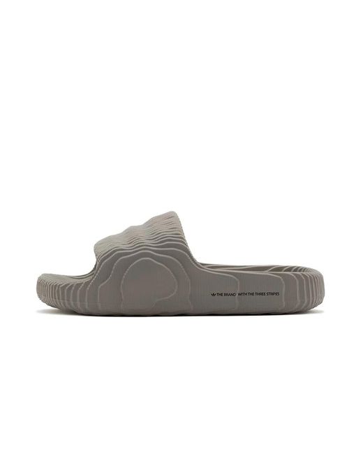 Adidas Adilette slide sandalen in Gray für Herren